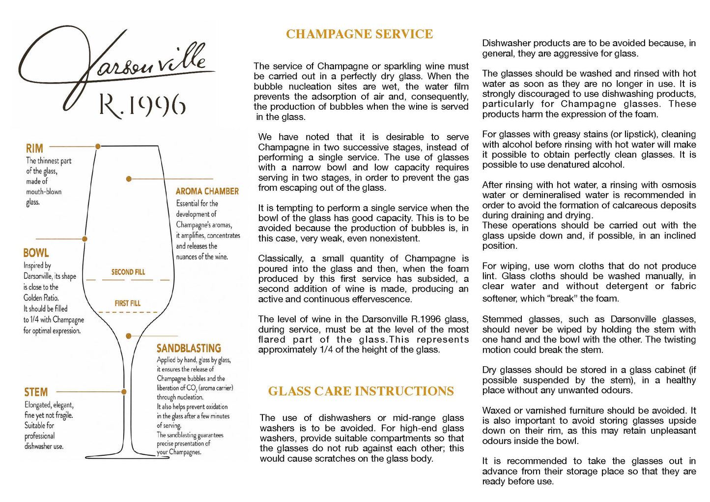 Darsonville Champagne Glasses 6 Pack
