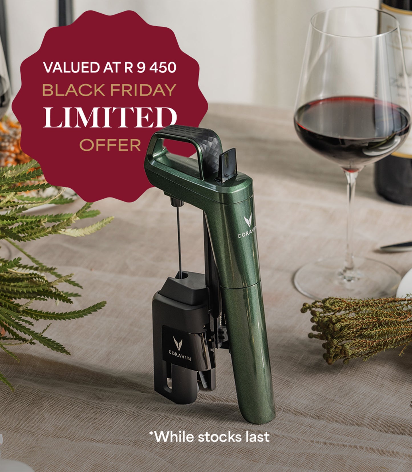 Coravin Timeless Six+ Forest Green