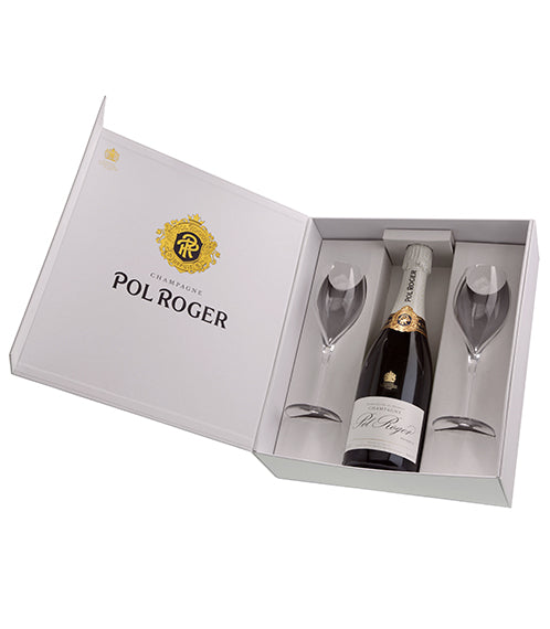 Champagne Pol Roger Brut Réserve Non-Vintage Gift Set