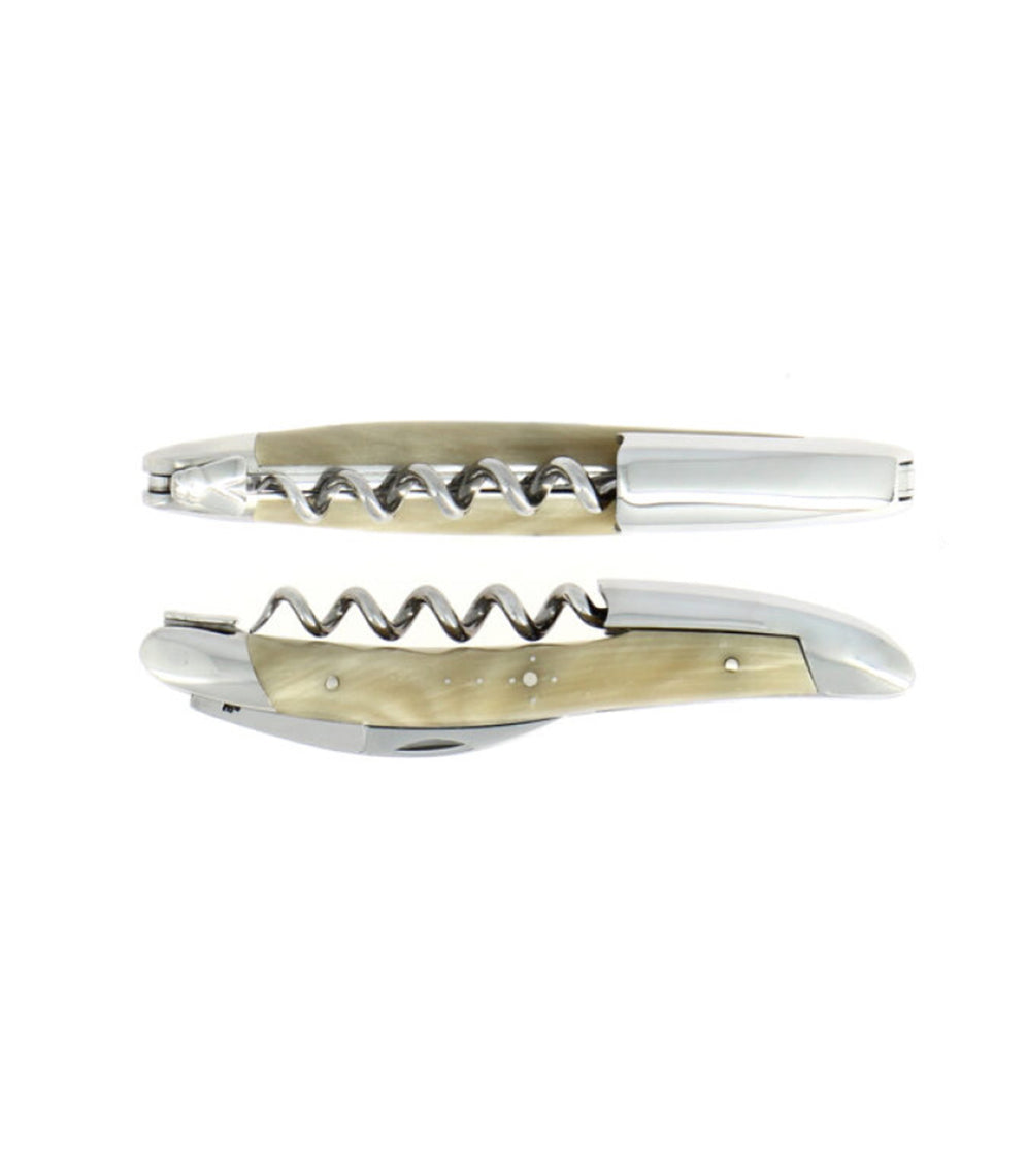 Laguiole Corkscrew Light Horn Shiny