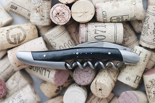 Laguiole corkscrew Ebony handle with matt finish