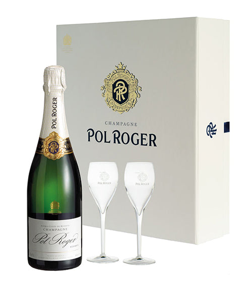 Champagne Pol Roger Brut Réserve Non-Vintage Gift Set