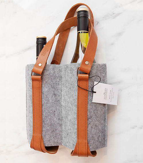 Double Wine Carrier  Charcoal