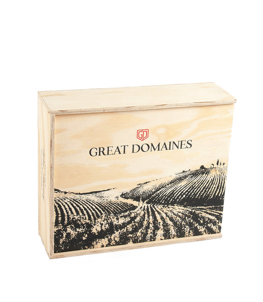 Great Domaines 750ml 3 - Bottle Wooden Box