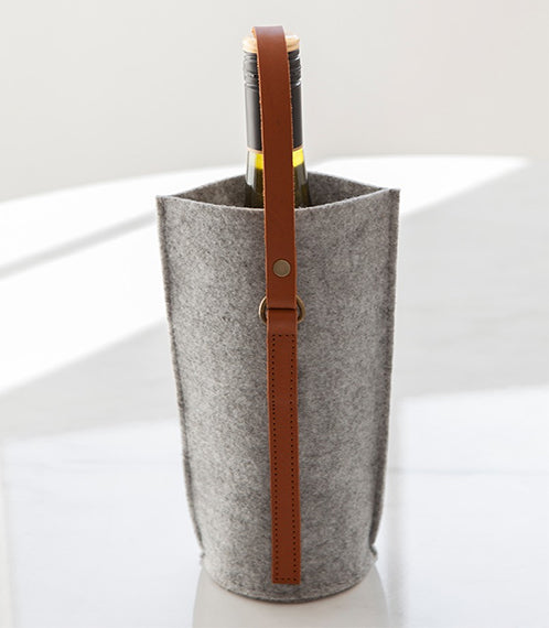 Single Wine Carrier - Charcoal